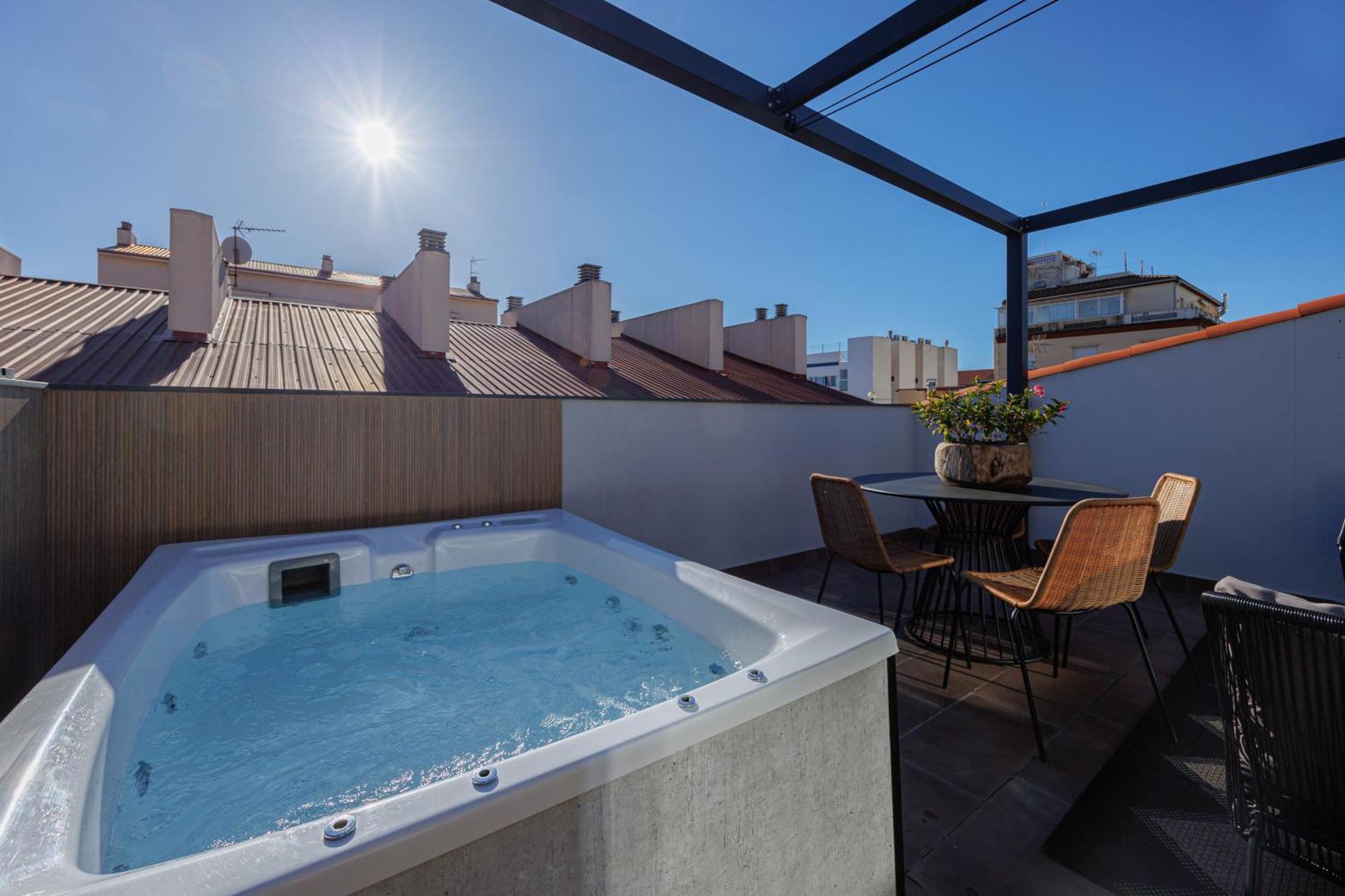 Atico Duplex Playa Area Barcelona Con Spa Exterior Montgat Extérieur photo
